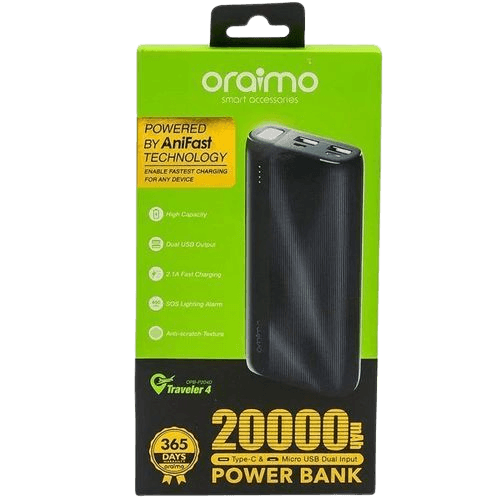 Oraimo Powerbank 20000mAh Black